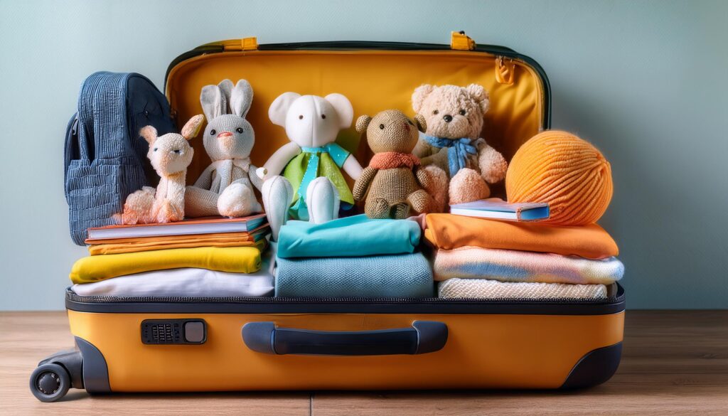 toy baggage, travel wellness, family travel tips