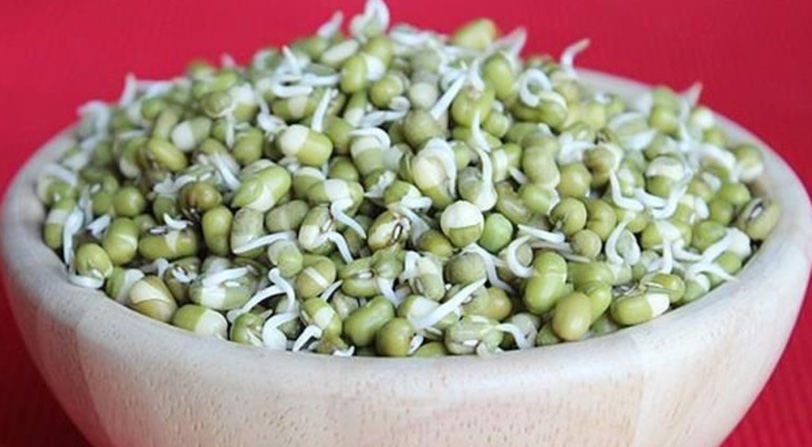 sprouts salad in hindi, moong sprouts salad, green gram sprout salad